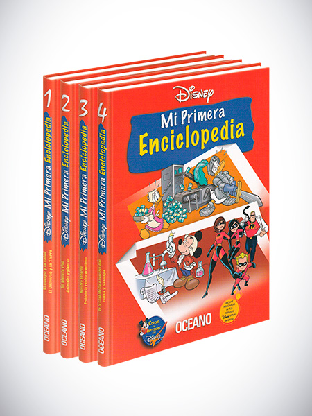 Disney Mi Primera Enciclopedia 4 Vols