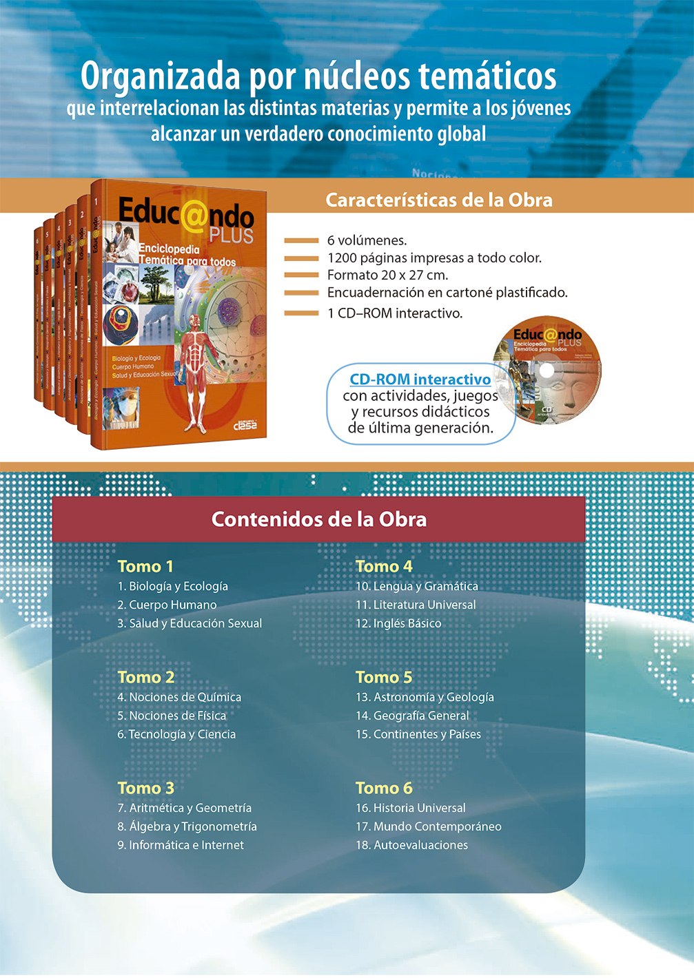Educando Plus 6 Vols con CD-ROM