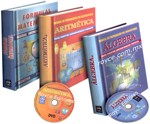 Matemáticas Pre-Universitarias 3 Vols con 2 DVDs