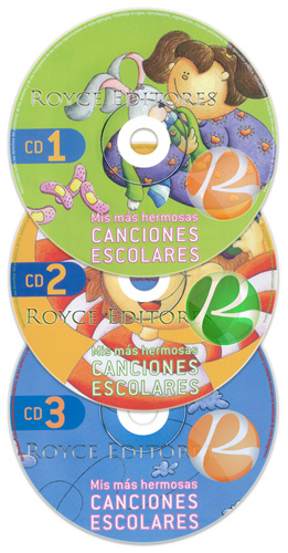 Mis Más Hermosas Canciones Escolares con 3 CDs Audio