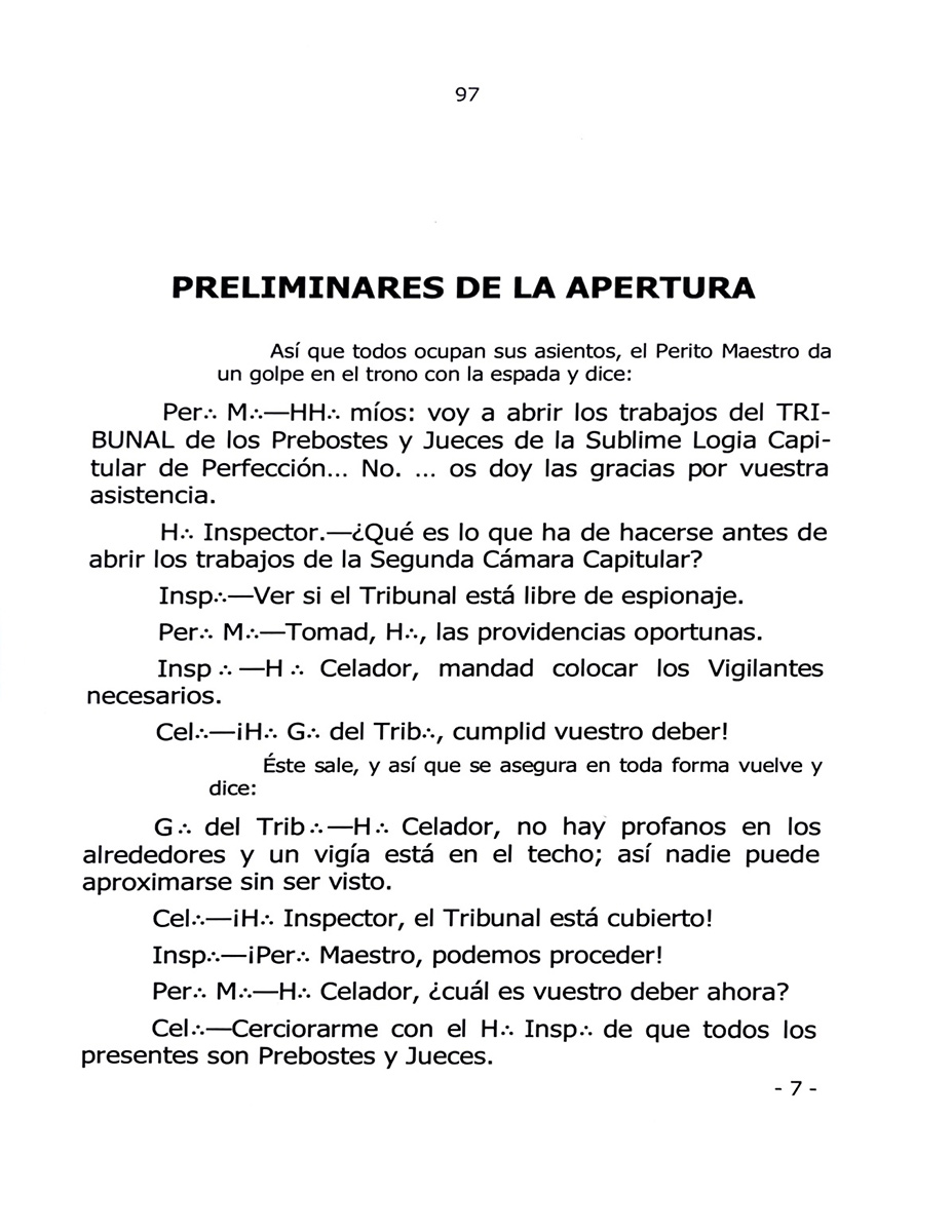 Liturgias 4º a 14º Grados