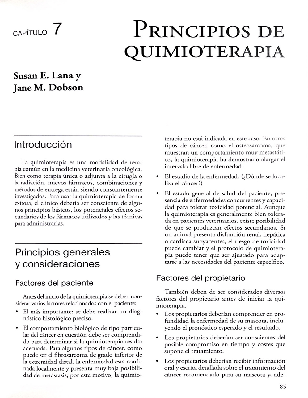 Manual de Oncología en Pequeños Animales