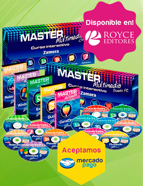 Curso Interactivo Master Multimedia Office 6 CD-ROMs