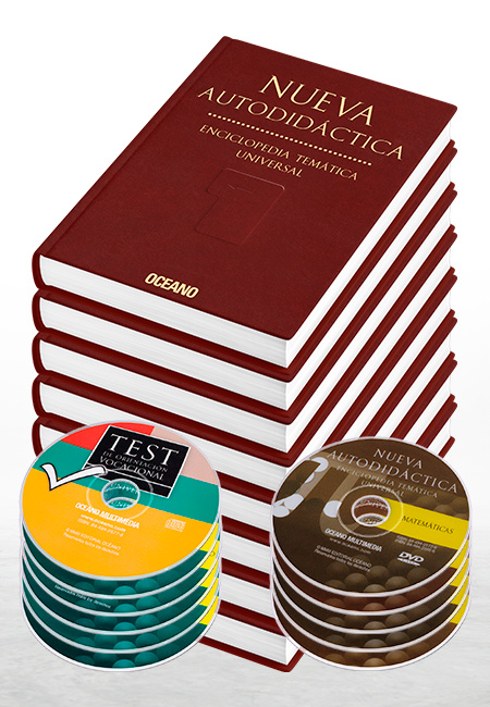 Nueva Autodidáctica Enciclopedia Temática Universal 8 Vols con 6 CD-ROMs y 5 DVDs