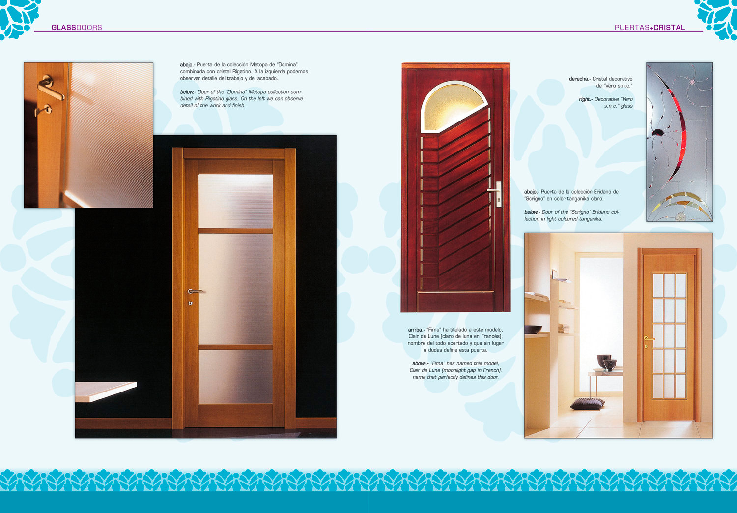 Puertas + Cristal Puertas Acristaladas de Madera, Aluminio y PVC