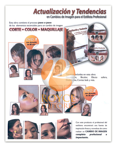 Compra en línea Actualización y Tendencias en Cambios de Imagen para el Estilista Profesional 2 DVDs Actualización y Tendencias en Cambios de Imagen para el Estilista Profesional 2 DVDs