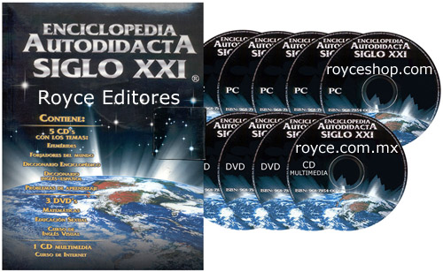 Compra en línea la Enciclopedia Autodidacta Siglo XXI 14 Vols con 5 CD-ROMs y 3 DVDs Enciclopedia Autodidacta Siglo XXI 14 Vols con 5 CD-ROMs y 3 DVDs