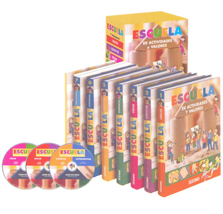 Escuela de Actividades y Valores 6 Vols con 3 CD-ROMs