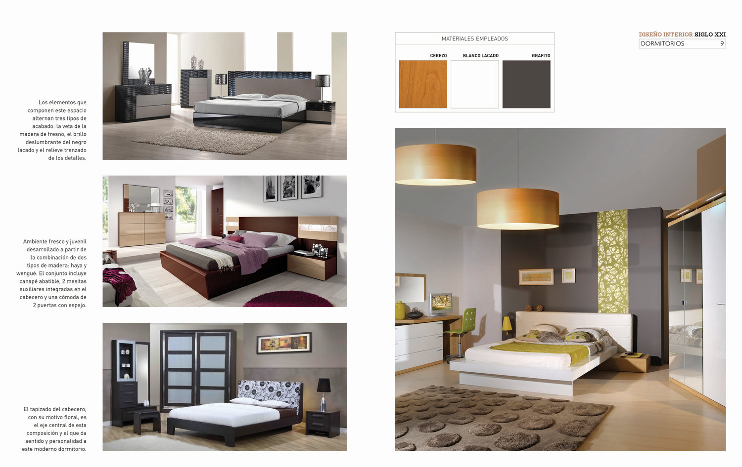 Nuevos Dormitorios. Diseño de Interiores Siglo XXI