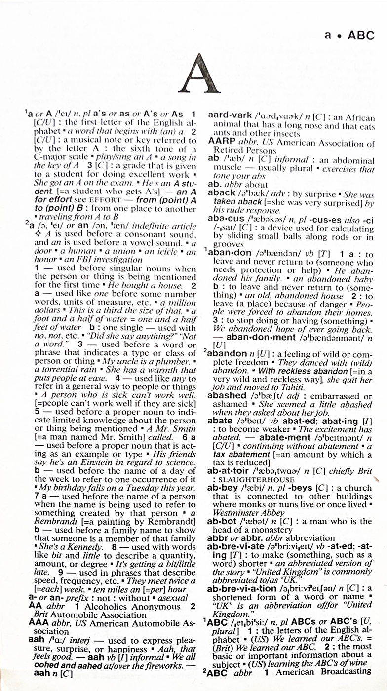 Merriam-Webster’s Essential Learner’s English Dictionary