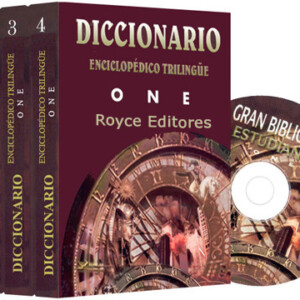 Diccionario Enciclopédico Trilingüe One 4 Vols con CD-ROM