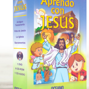 Aprendo con Jesús con un DVD, 6 CD-ROMs y un CD Audio