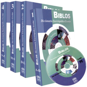 Biblos Diccionario Enciclopédico Escolar 4 Vols con CD-ROM