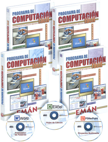 Programa de Computación Fácil 4 Vols con 3 CD-ROMs - Libros MX