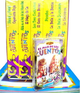 Cuentilandia El País de los Cuentos 10 Manuales con 5 Videos VHS