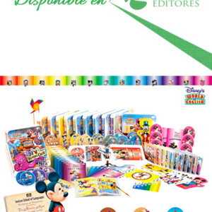 El Mundo de Inglés de Disney 12 Libros con 12 Guías, 12 DVDs y 24 CDs Audio