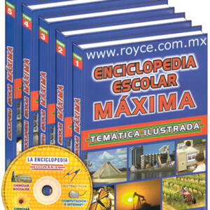 Enciclopedia Escolar Máxima Temática Ilustrada 5 Vols con CD-ROM