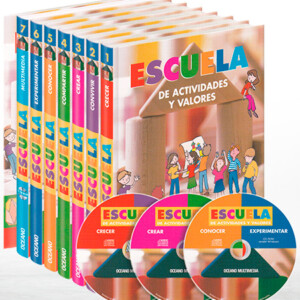 Escuela de Actividades y Valores 6 Vols con 3 CD-ROMs
