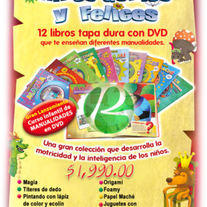 Colección Niños Genios y Felices 12 Vols con 12 DVDs