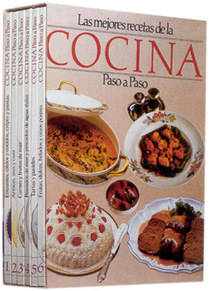 Las mejores recetas de COCINA Paso a Paso 6 Vols - Libros MX