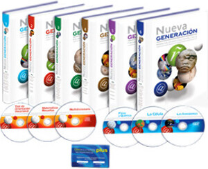 Nueva Generación para Secundaria y Preparatoria 6 Vols con 3 DVDs y 3 CD-ROMs