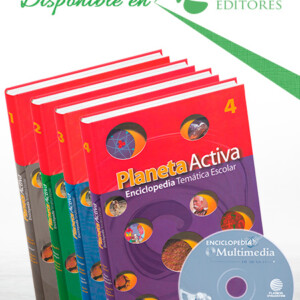 Planeta Activa Enciclopedia Temática Escolar 4 Vols con CD-ROM