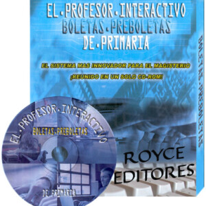 El Profesor Interactivo Boletas Preboletas de Primaria en CD-ROM