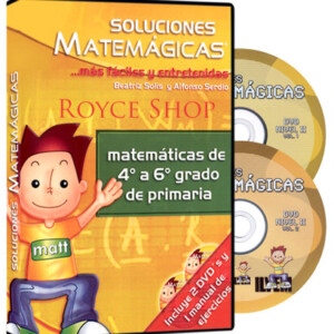 Matemáticas de 4º a 6º Grado de Primaria 2 DVDs