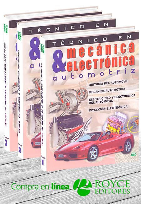 Técnico En Mecánica Y Electrónica Automotriz 3 Vols Con Cd Rom Libros Mx