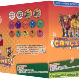 Video Rondas y Canciones Infantiles 11 CDs Audio con 2 DVDs y un