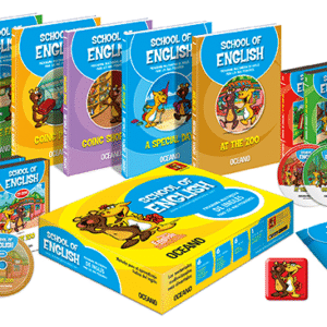 School of English Océano 6 Vols con 6 DVDs y 6 CD-ROMs