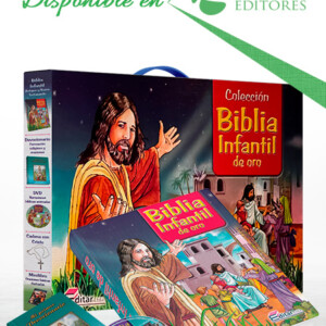 Biblia Infantil de Oro con Devocionario y DVD
