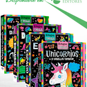 Colección Raspa y Dibuja 4 Vols