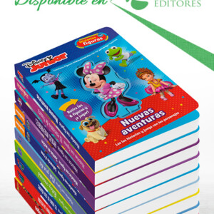 2a Serie. Colección Disney Junior Historias Con Figuras 10 Vols
